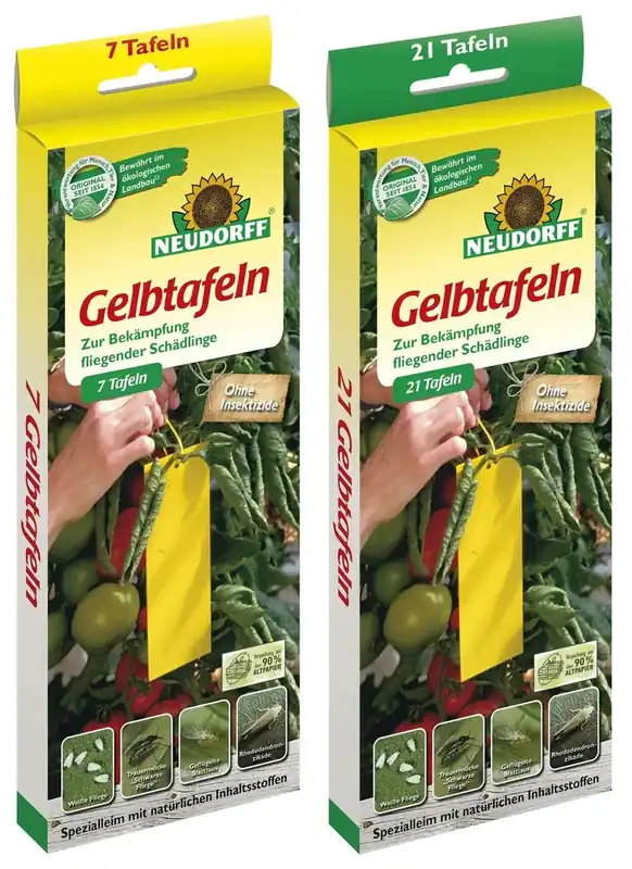 Kostenloser Versand Gelbtafel kleinformat 7,5 x 20 cm - 21 Stück